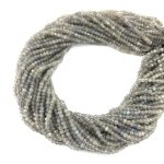 Labradoryt oponki fasetowane 3,5 mm - sznur