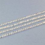 Kryształ górski kostka fasetowana 4 x 4 mm  - sznur