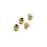 Kulka ozdobna karbowana - 4 mm - Gold Filled