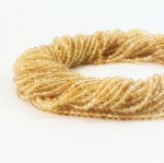 Cytryn kulka fasetowana 3 mm - sznur 