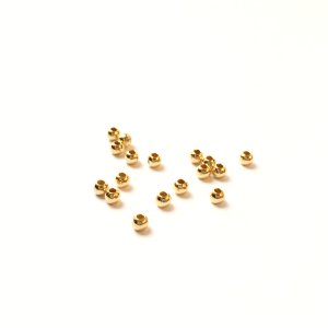 Kulki 2,2 mm 10 szt. - srebro 925 złocone