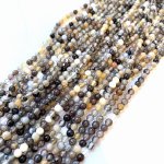 Agat botswana kulka gładka ok. 4 mm - sznur 