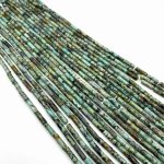 Turkus afrykański rurki ok. 4x13 mm - sznur 