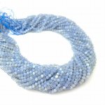 Akwamaryn - kulka fasetowana 4 mm - sznur  
