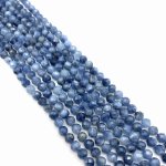 Akwamaryn kulka fasetowana ok. 6 mm - sznur 
