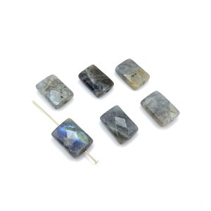 Labradoryt prostokąt 10x4 mm - 6 szt.