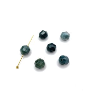 Agat mszysty baryłka ok. 8 mm - 6 szt. 