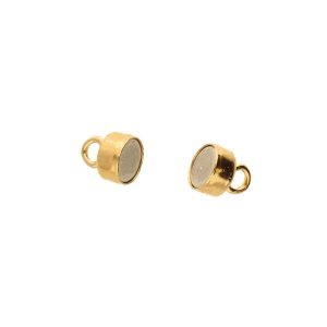 Zapięcia magnetyczne 4x10 mm - Gold Filled 