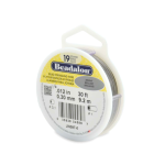 Linka stalowa jubilerska Beadalon srebrna 19 str. - 0,30 mm