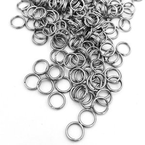 Kółeczka sprężynkowe 5 mm x 0,5 stal szlachetna - 20 szt. 