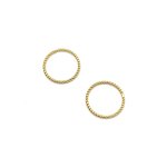 Kółko ozdobne plecione 10 mm - złoto Gold Filled 
