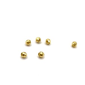 Kulka ozdobna przekładka  disco 3 mm - srebro pozłacane 925